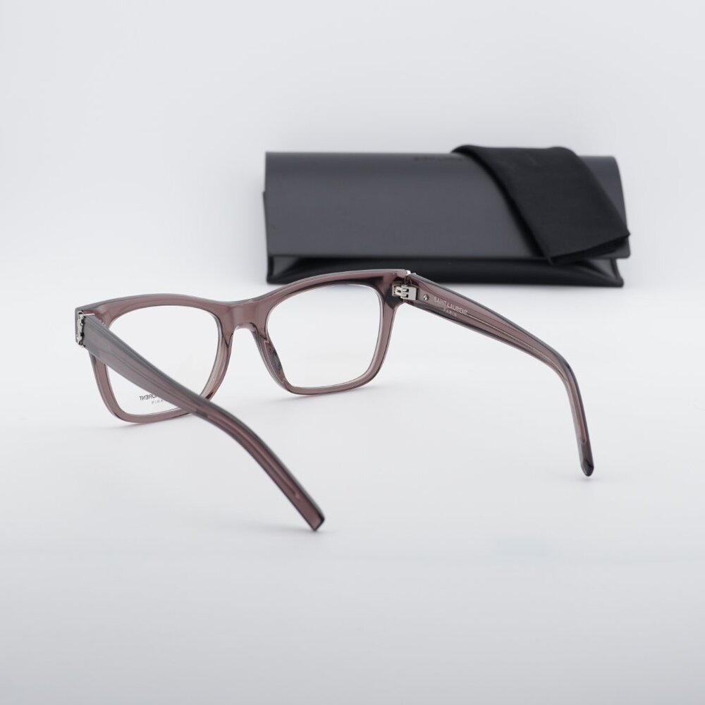 Saint Laurent SLM118 003 Square Eyeglasses – Brown 52mm - Picture 10 of 10